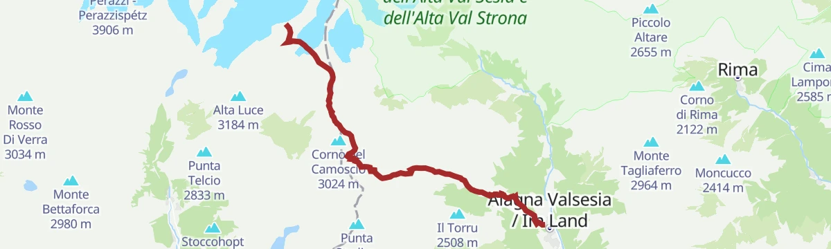 Route map: ALAGNA